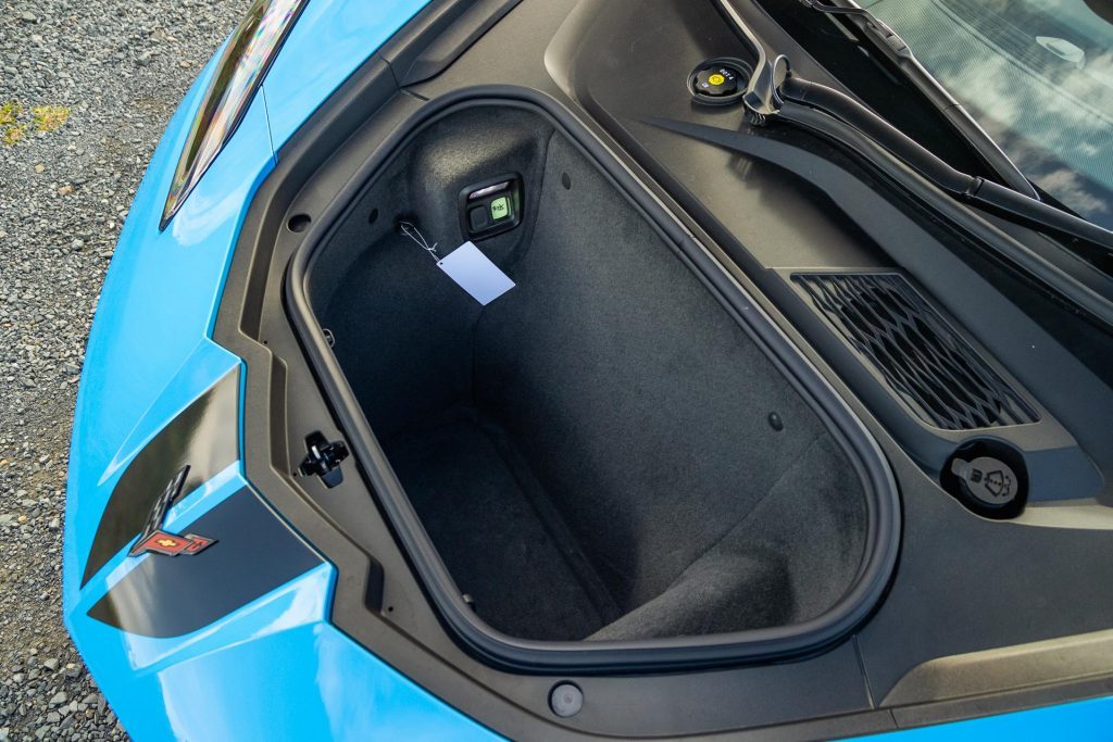 Front boot inside the Chevrolet Corvette Stingray 3LT Convertible 2024