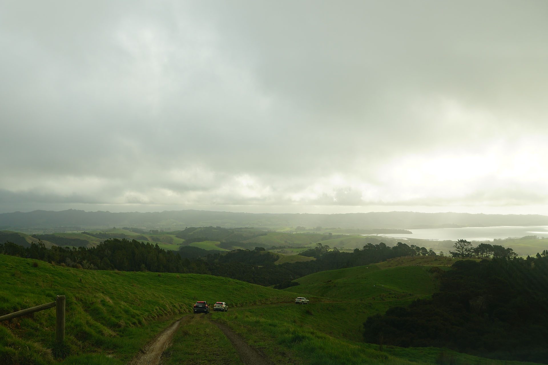 The descent was slippery in places too.