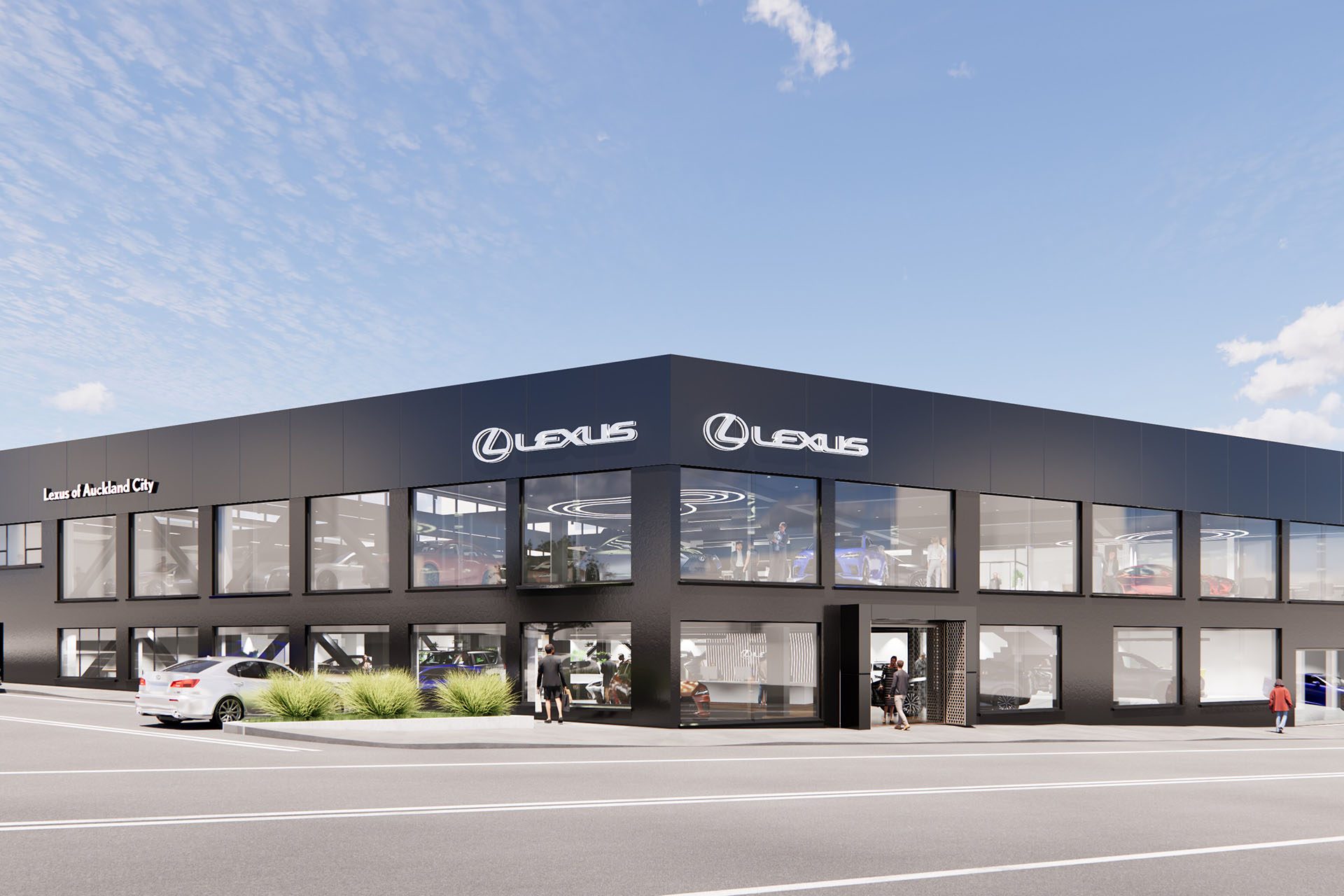 Lexus of Auckland City's new dealership on Great South Road.