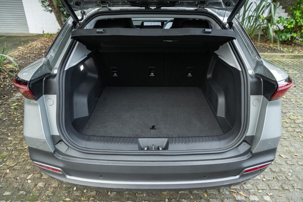 Boot space in the Omoda E5 EX