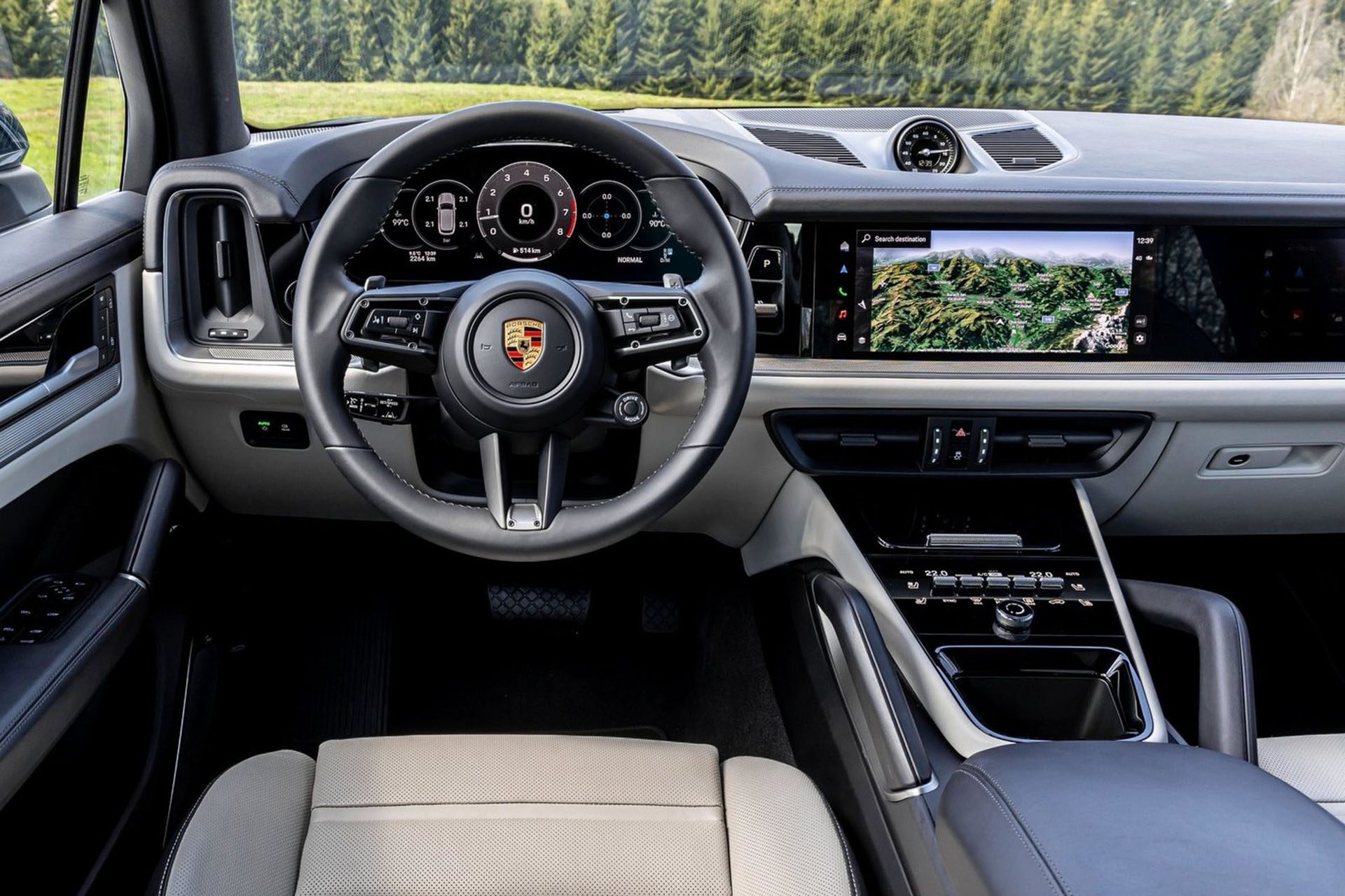 Interior of current Cayenne will be oh-so familiar by 2030.