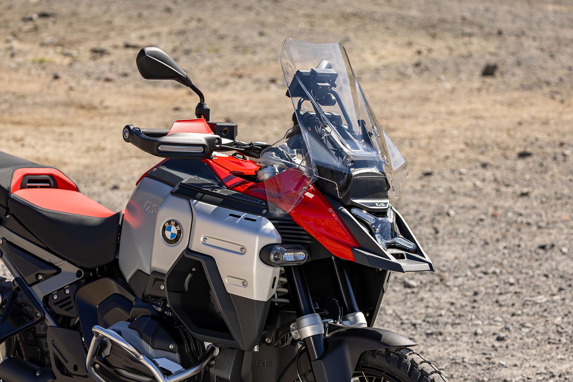 Close up of the screen on the new R 1300 GSA.