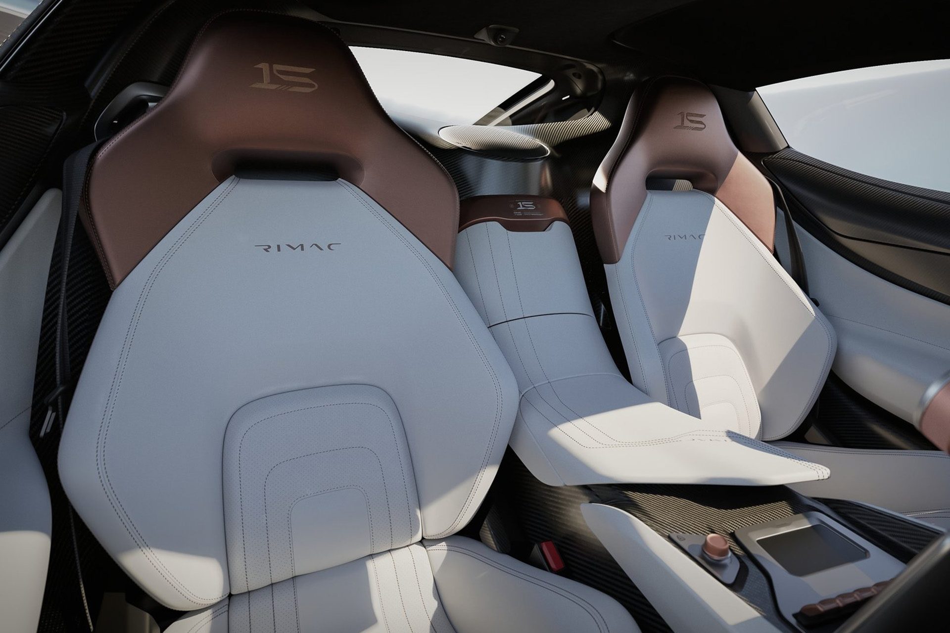 White seat option in limited-edition Rimac Nevera.