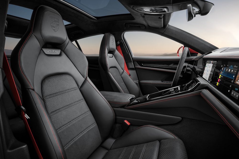 Special branded seats for the driver's Panamera.