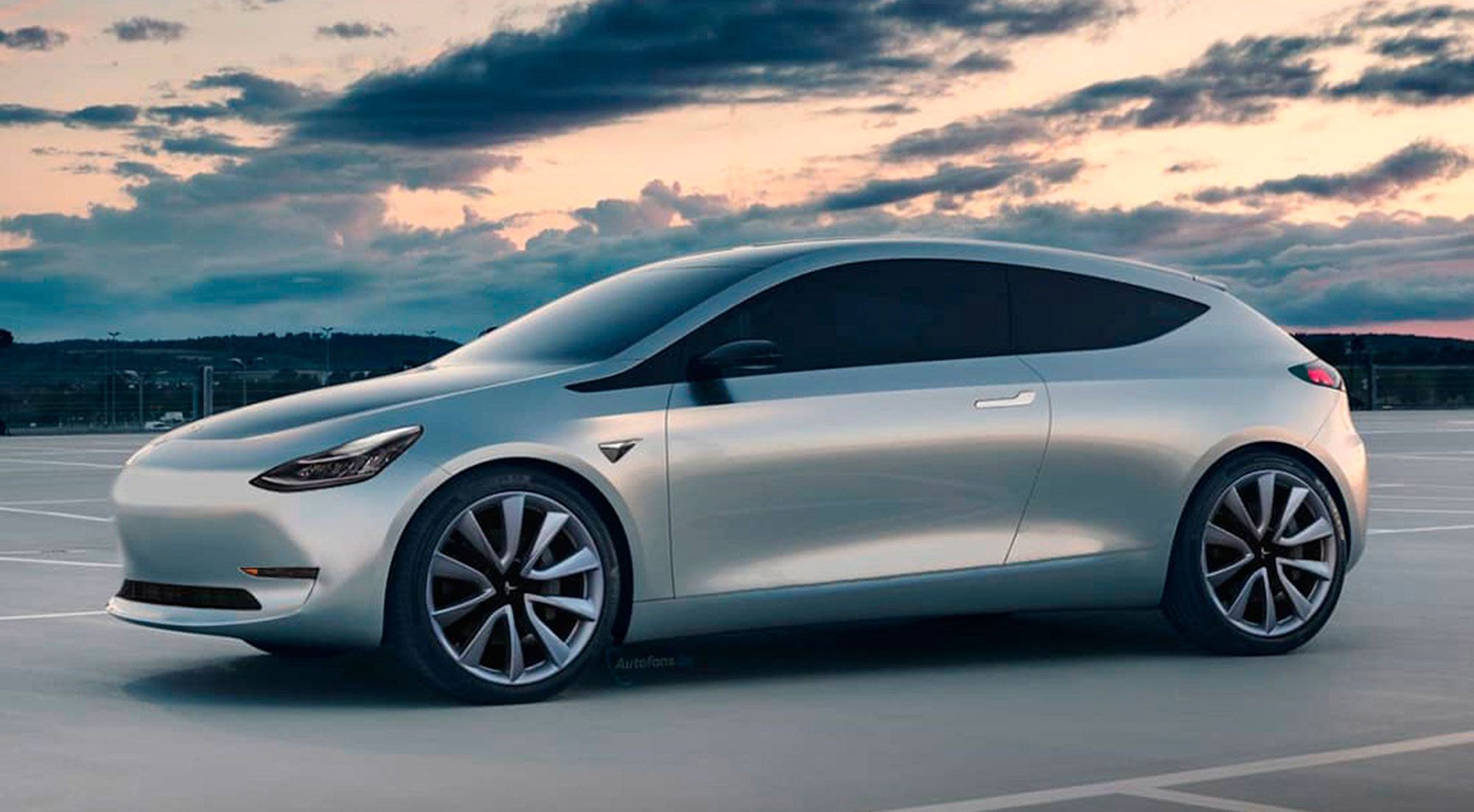 One image of how the Tesla Model 2 might look.