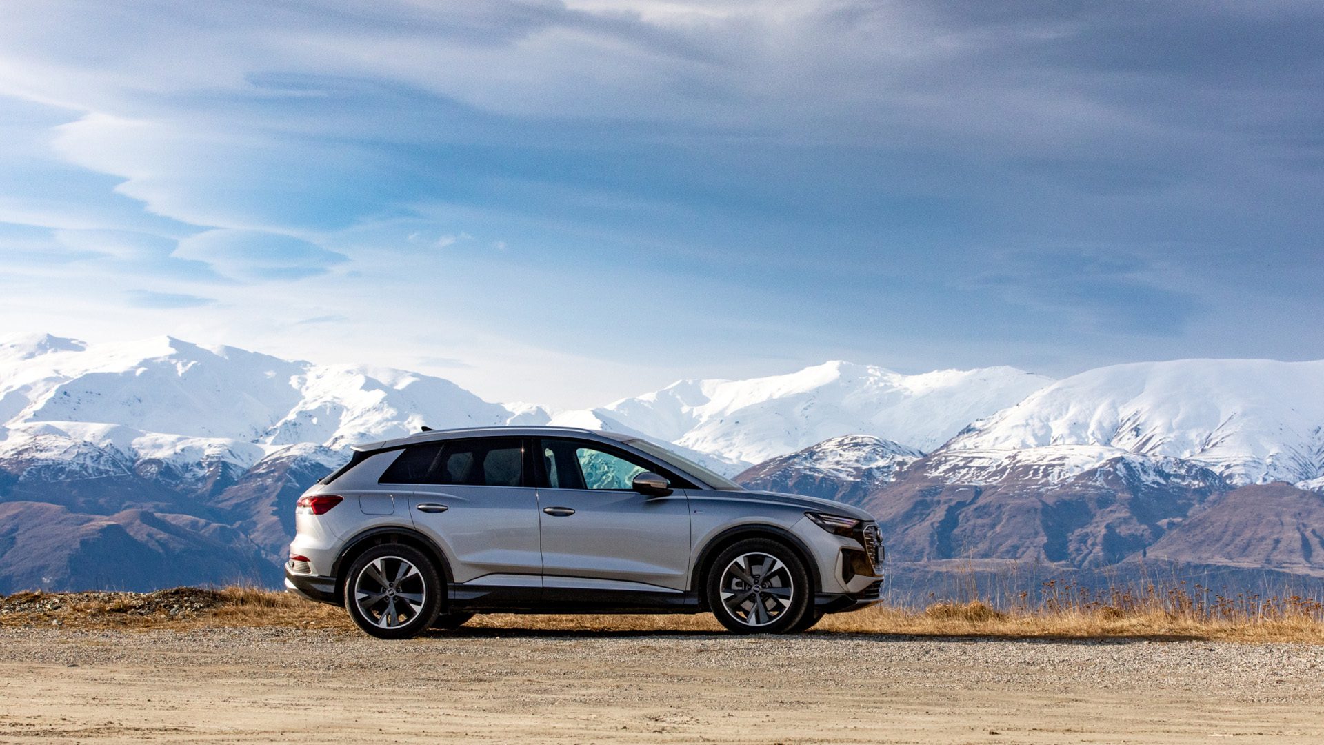 Audi electric in which could easily be a Chinese backdrop.