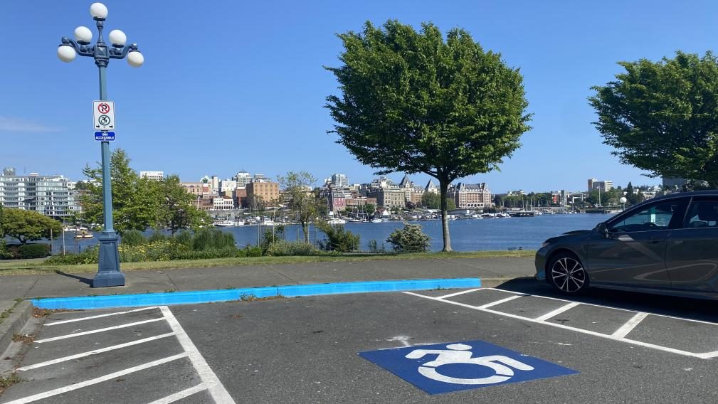 Disability parking, for once not being abused by jerk members of the public.