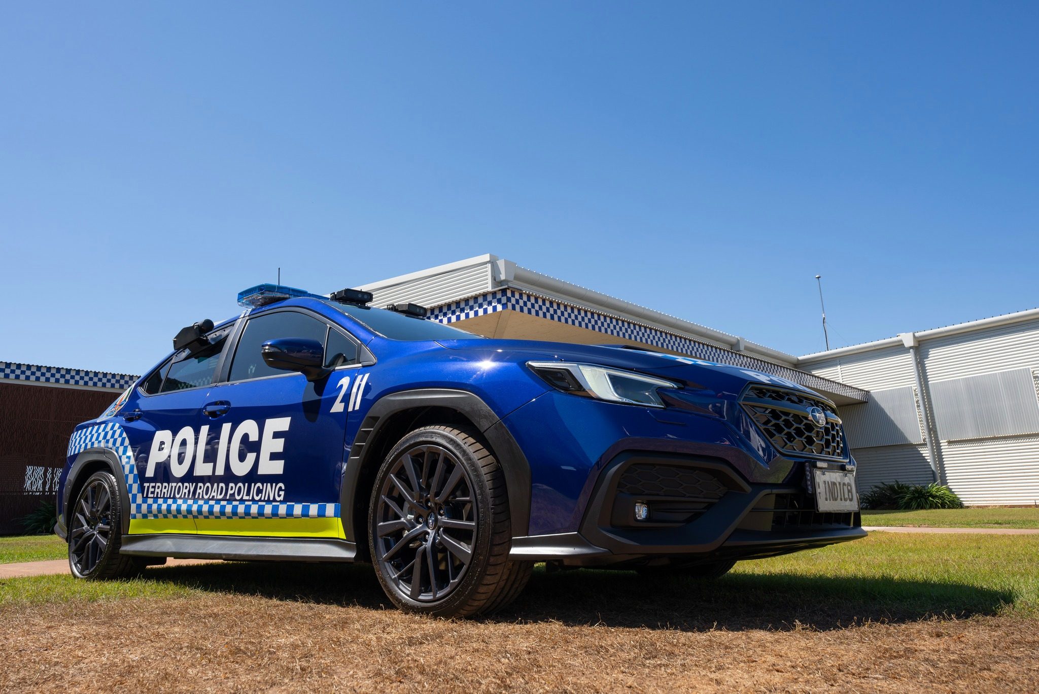 One of 13 smart new Subaru WRXs for the NT Police.