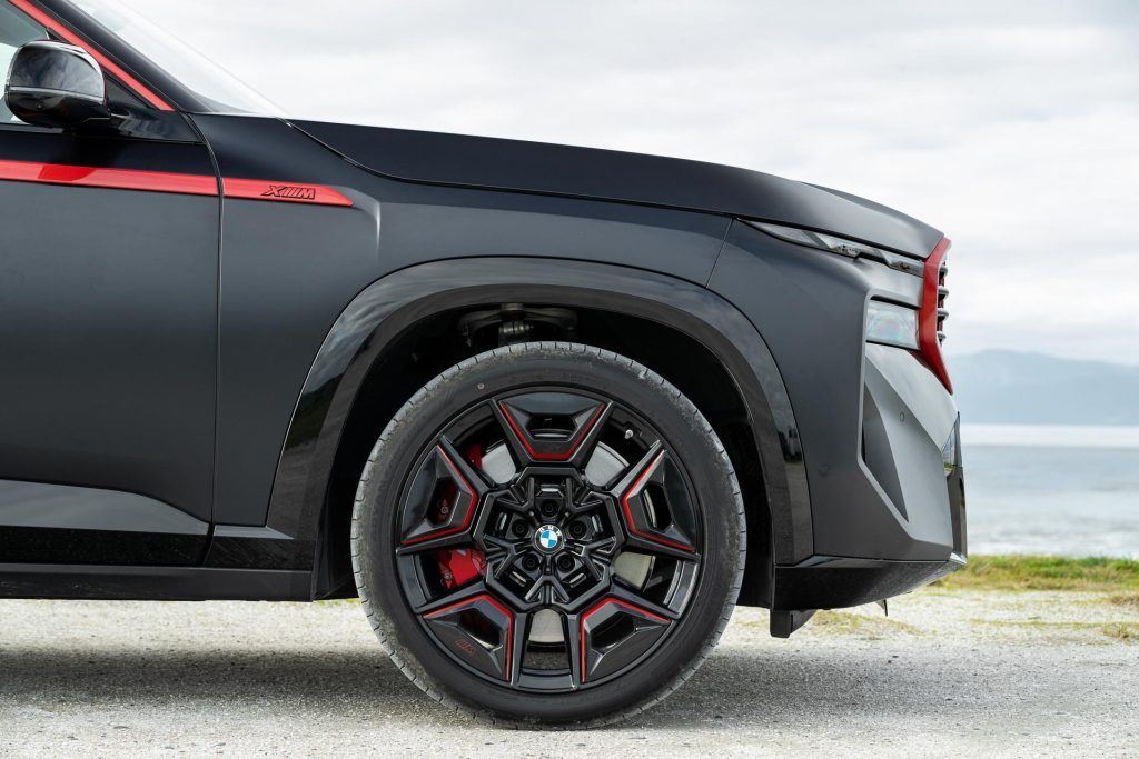 Wheel detail on the BMW XM Label Red Edition