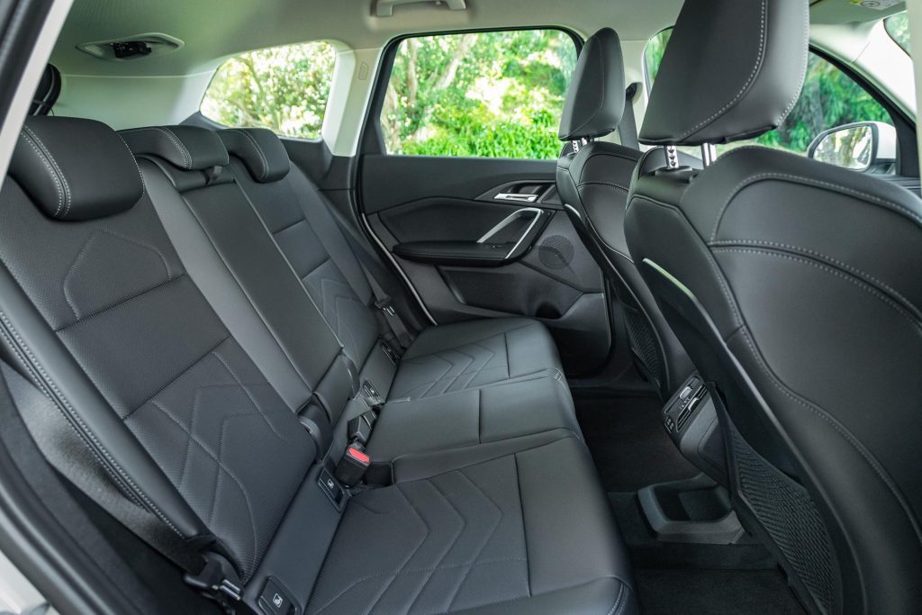 Seat space in the back of the 2024 BMW iX1 eDrive20