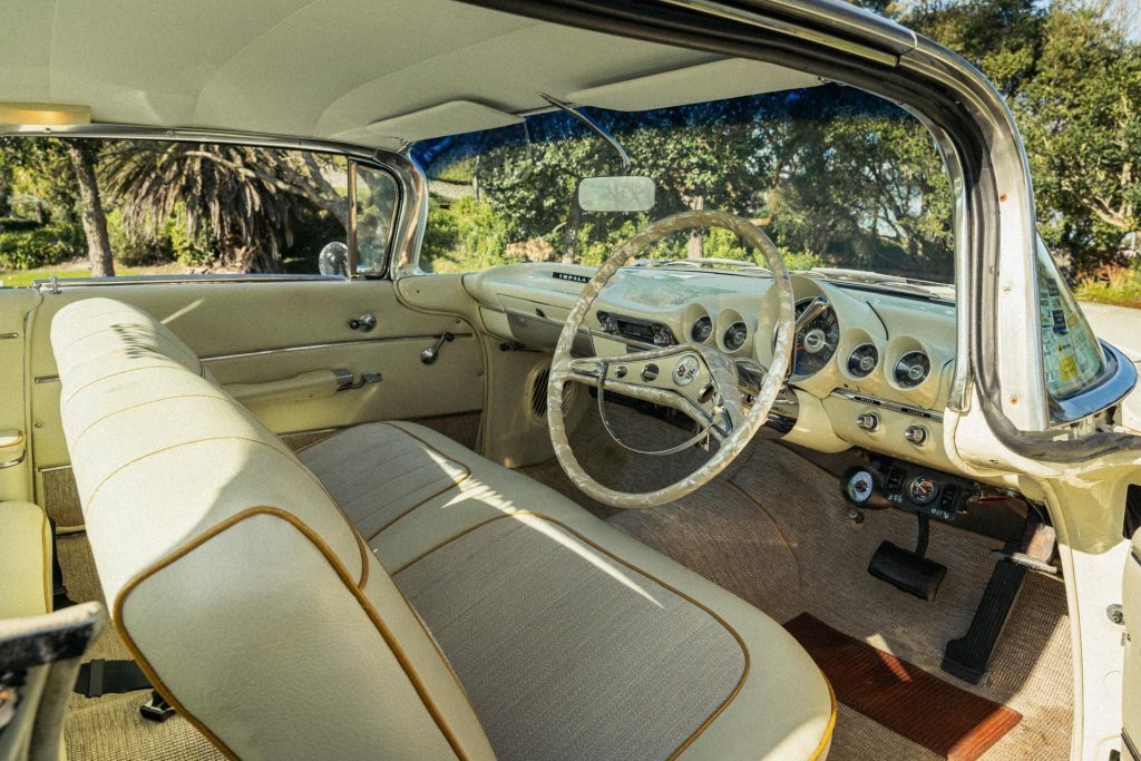 Front interior space of the 1959 second generation Impala