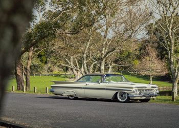 Chevrolet Impala front quarter view, parked at an Auckland park