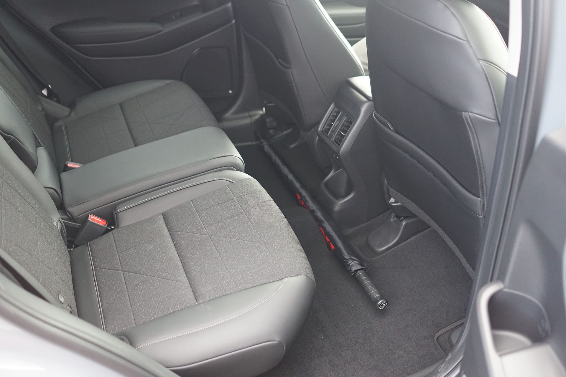 Like we said, amazing how much leg room there is in the back of this compact SUV.