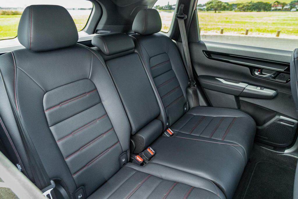 Rear seat space inside the 2024 Honda CR-V RS