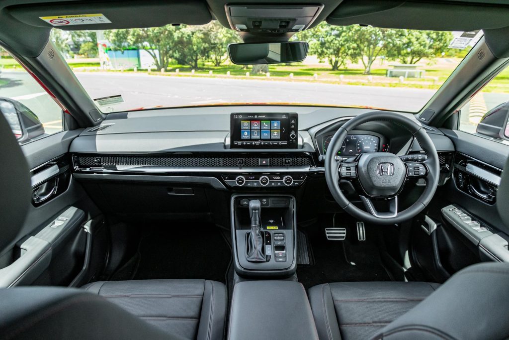 Wide front interior of the 2024 Honda CR-V RS