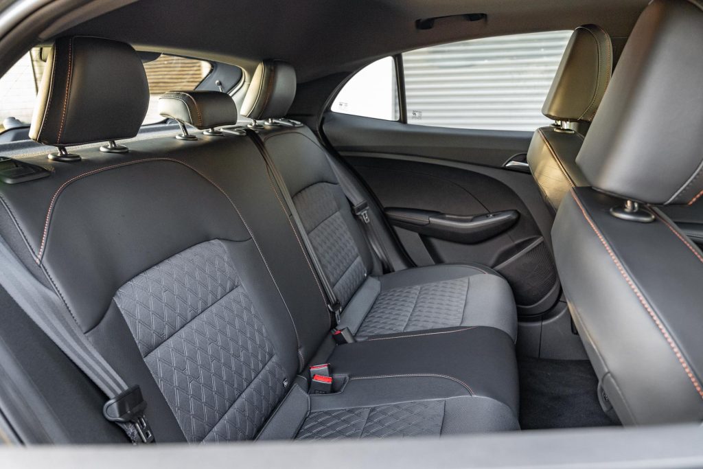 Rear seats of the 2024 MG3 Essence