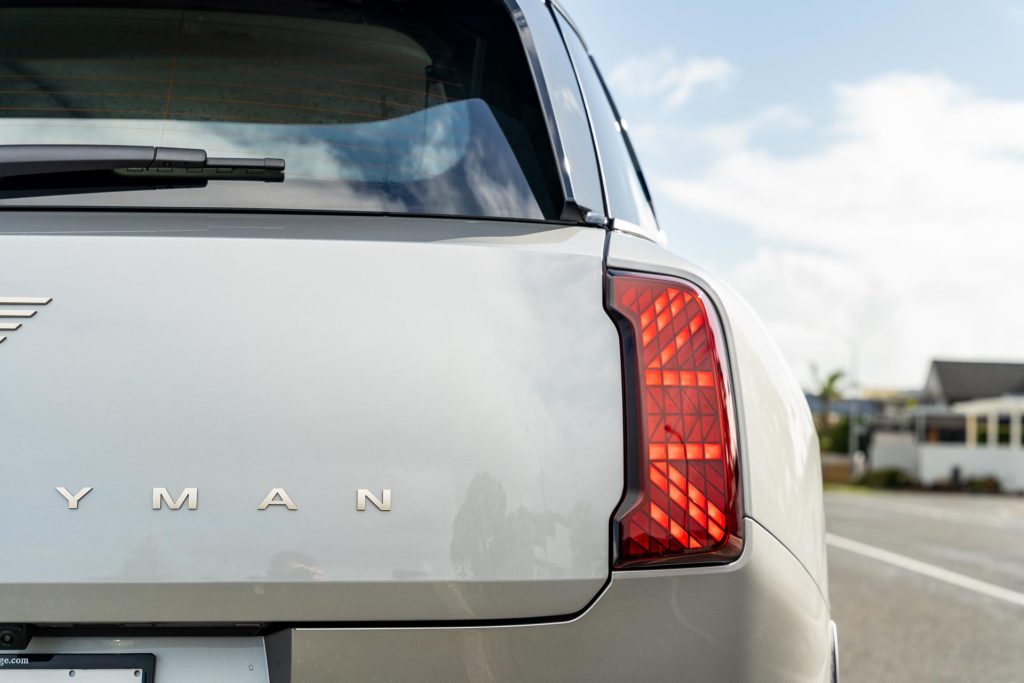 Tail light with union jack motif