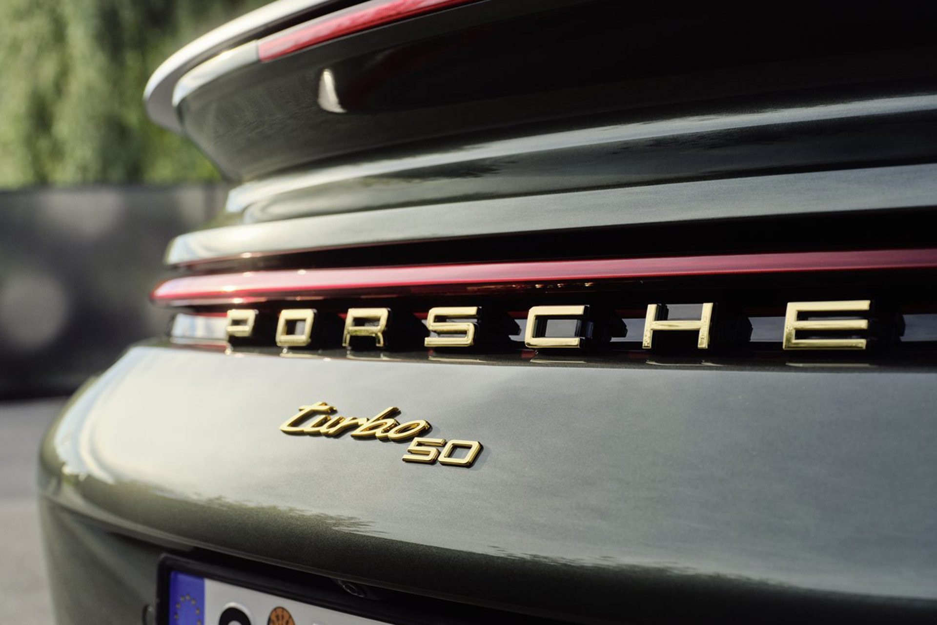 Turbo 50 badging for the limited edition 911.