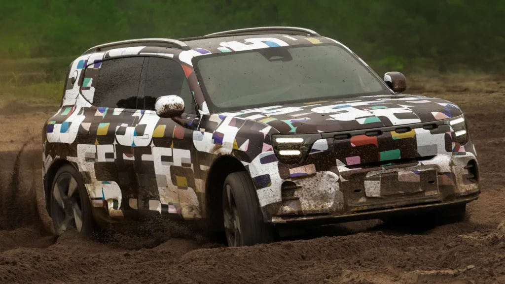 Smart #5 getting down and dirty in the off-road testing phases.