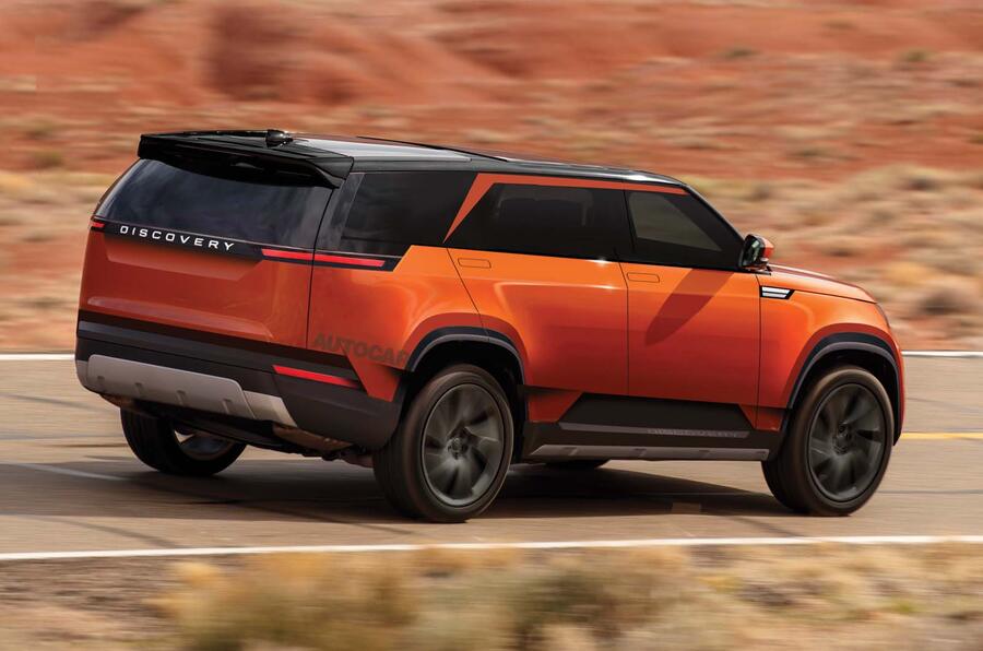 Renders of how the next Discovery could look by Autocar UK.