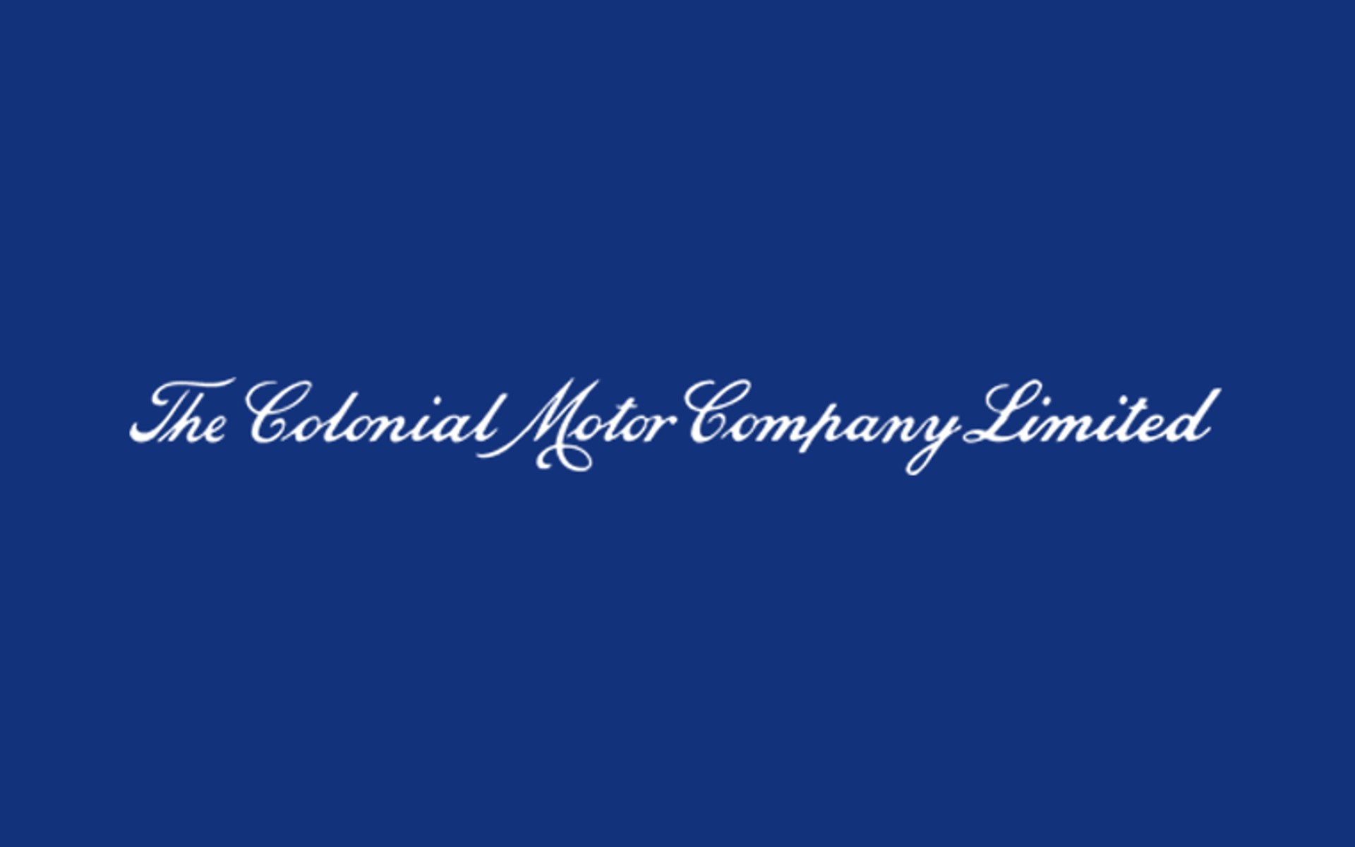 The Colonial Motor Comany letterhead.