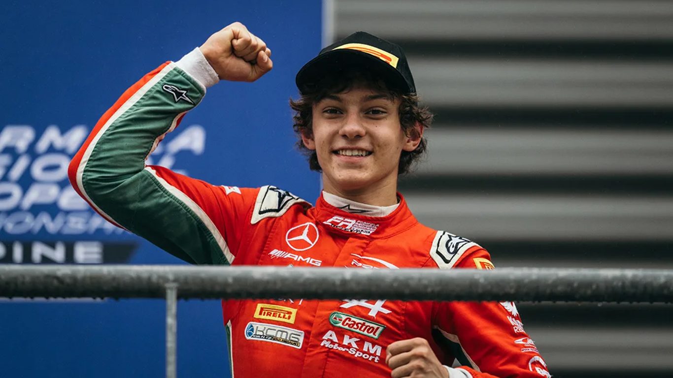 Antonelli has won two F2 races this season, ahead of being named as Hamilton's replacement. 