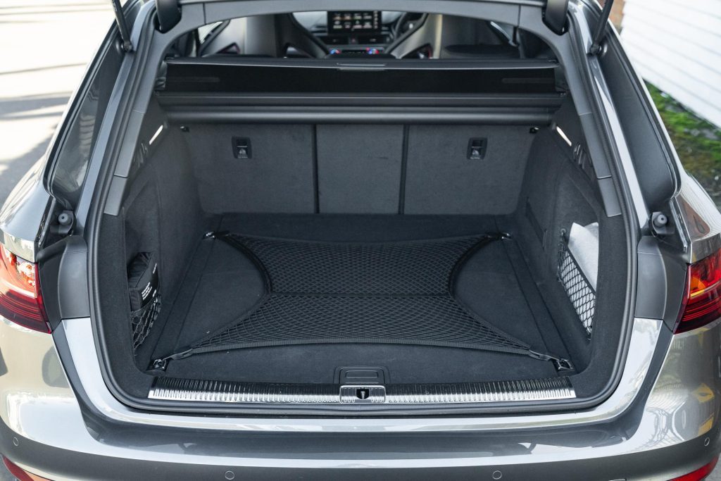 Boot space inside the 2024 Audi RS 4 Competition Plus