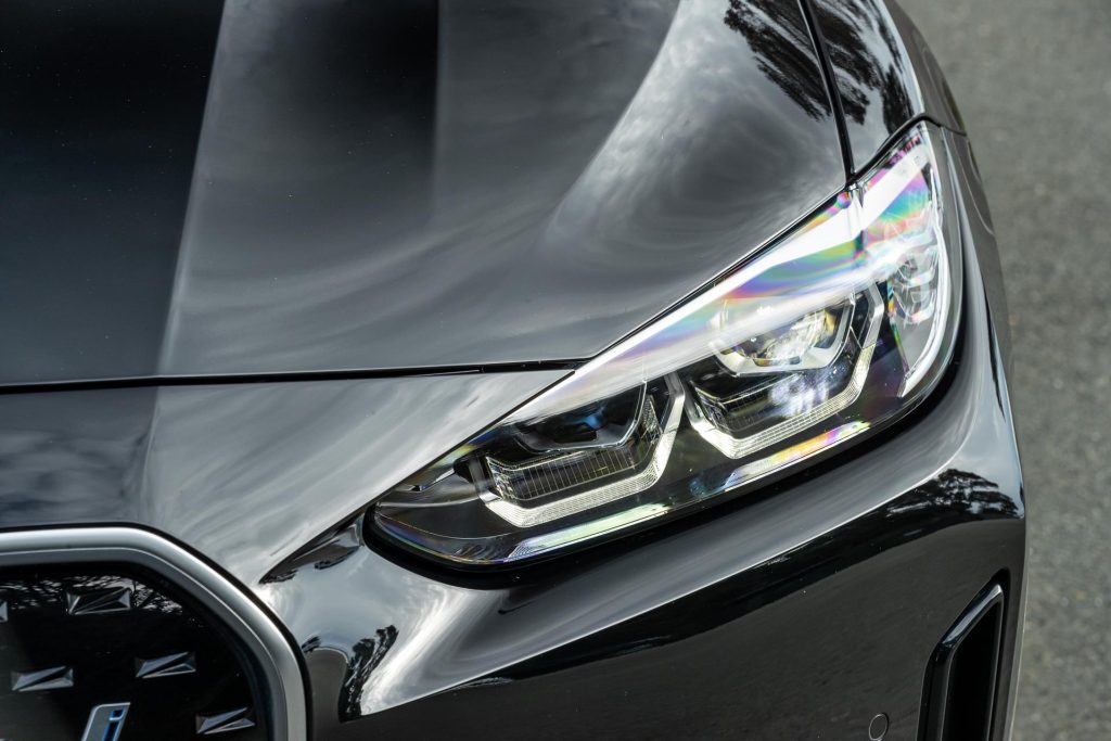 Headlight detail of the 2024 BMW i4 eDrive35