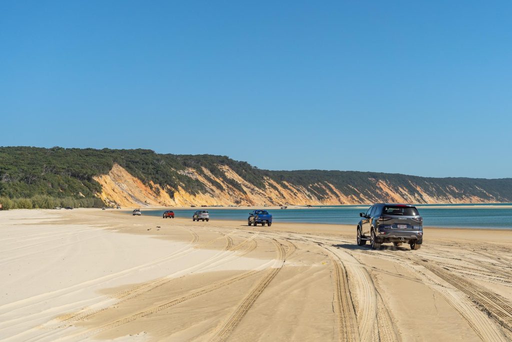 Bridgestone Dueler A/T 002 taking our cars over to Noosa's Rainbow beach