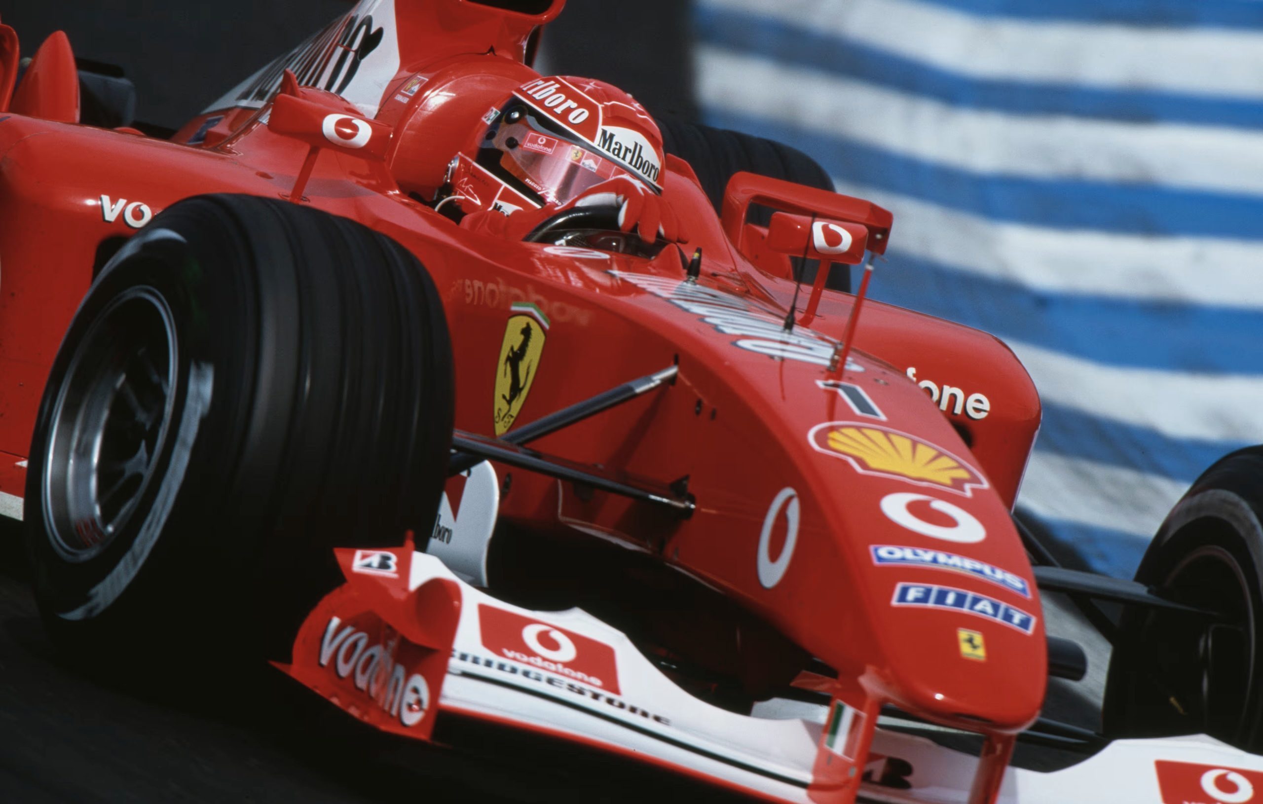 Schumacher racing for Ferrari.