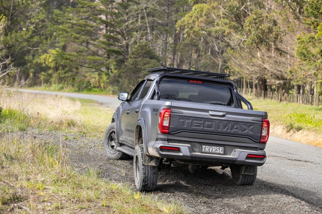 LDV T60 Traverse parked on a gravel road. 