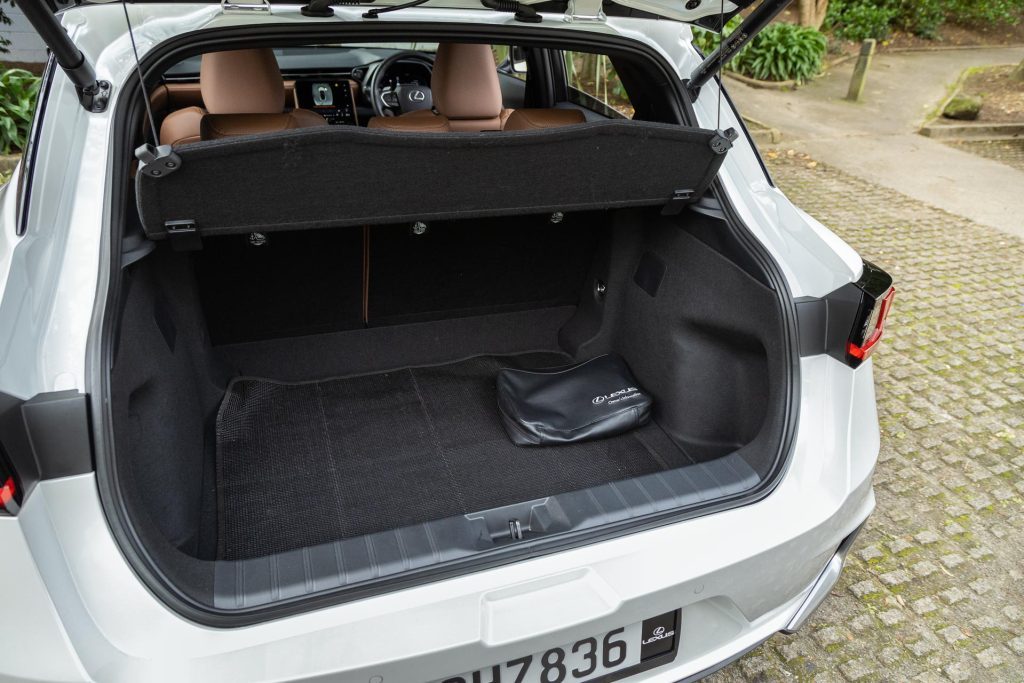 Boot space inside the 2024 Lexus LBX Relax