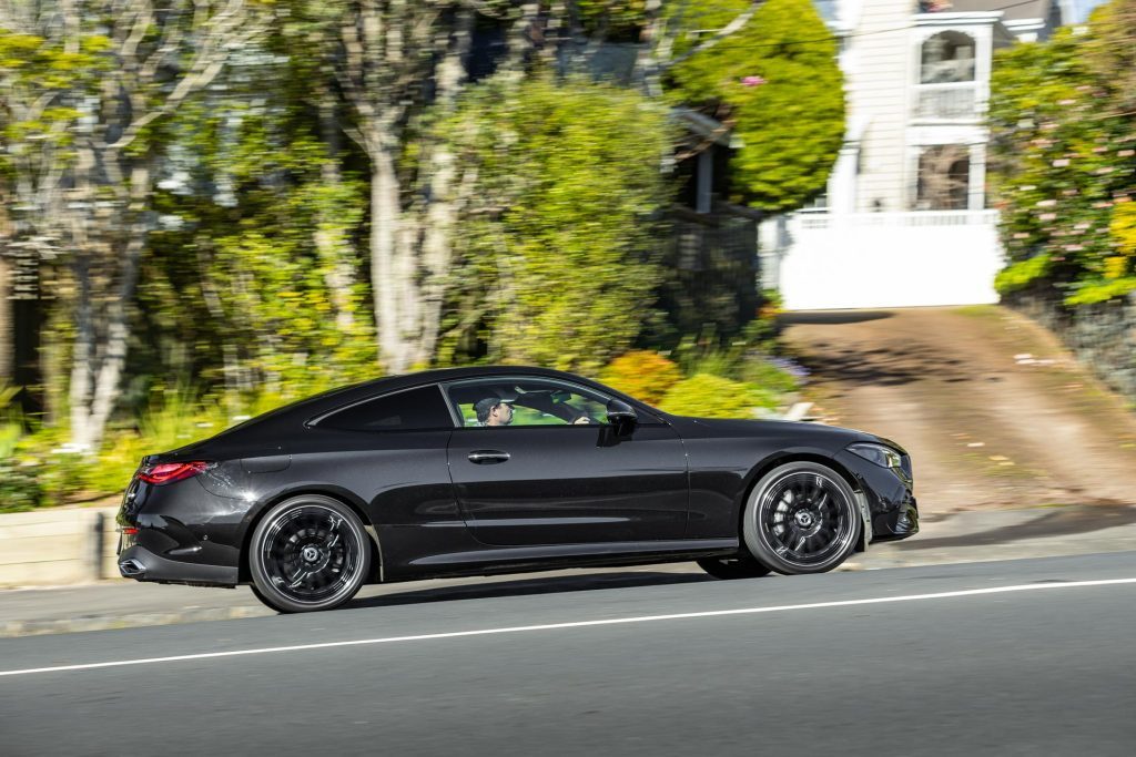 2024 Mercedes-Benz CLE 300 side panning shot