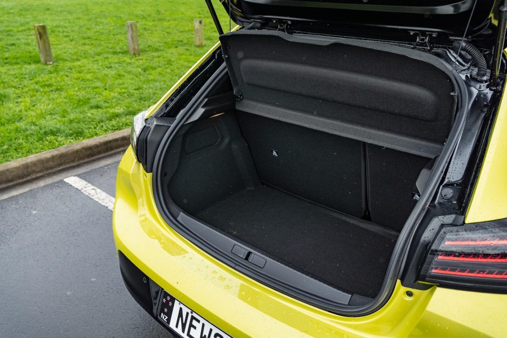 Boot space in the 2024 Peugeot 208 GT Hybrid