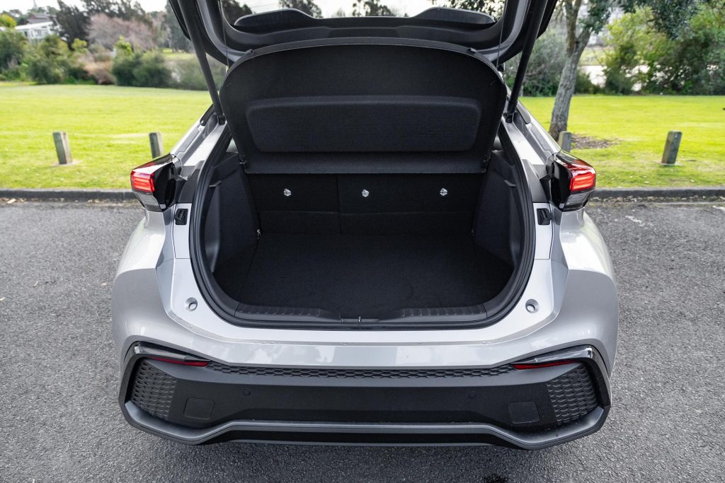 Boot space inside the 2024 Toyota C-HR GXL Hybrid