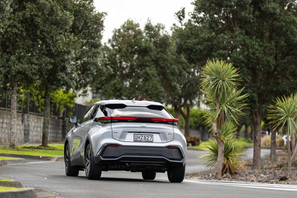 2024 Toyota C-HR GXL Hybrid rear corner exit shot