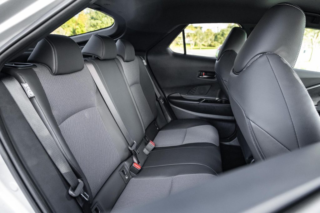 Rear seat space in the 2024 Toyota C-HR GXL Hybrid