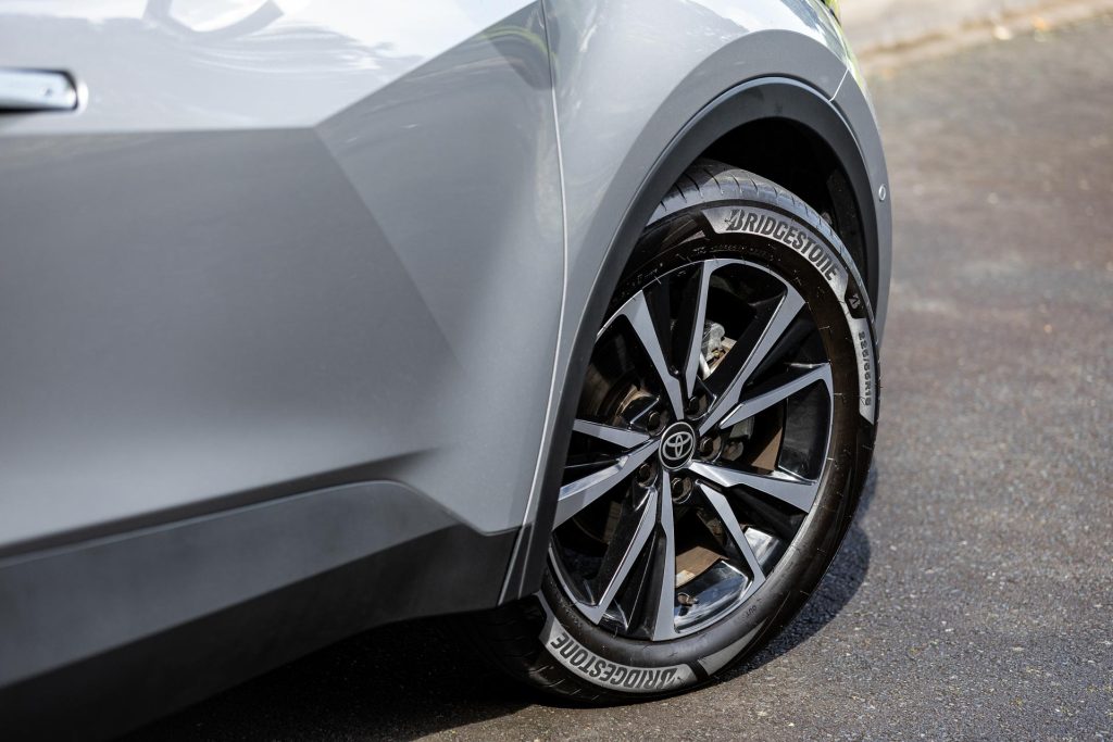 Wheel detail on the 2024 Toyota C-HR GXL Hybrid