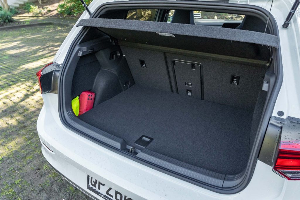 Boot space inside the 2024 Volkswagen Golf GTE