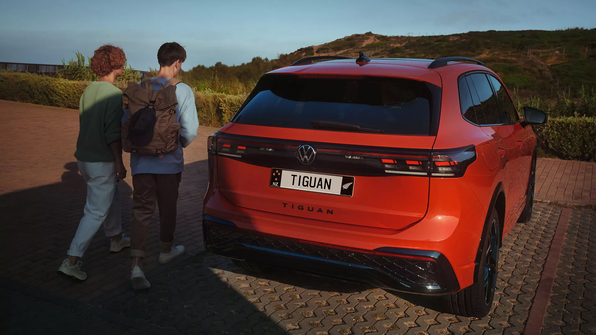 Rear looks smarter too with the red LED light strip and black honeycomb grille for the R-Line model.