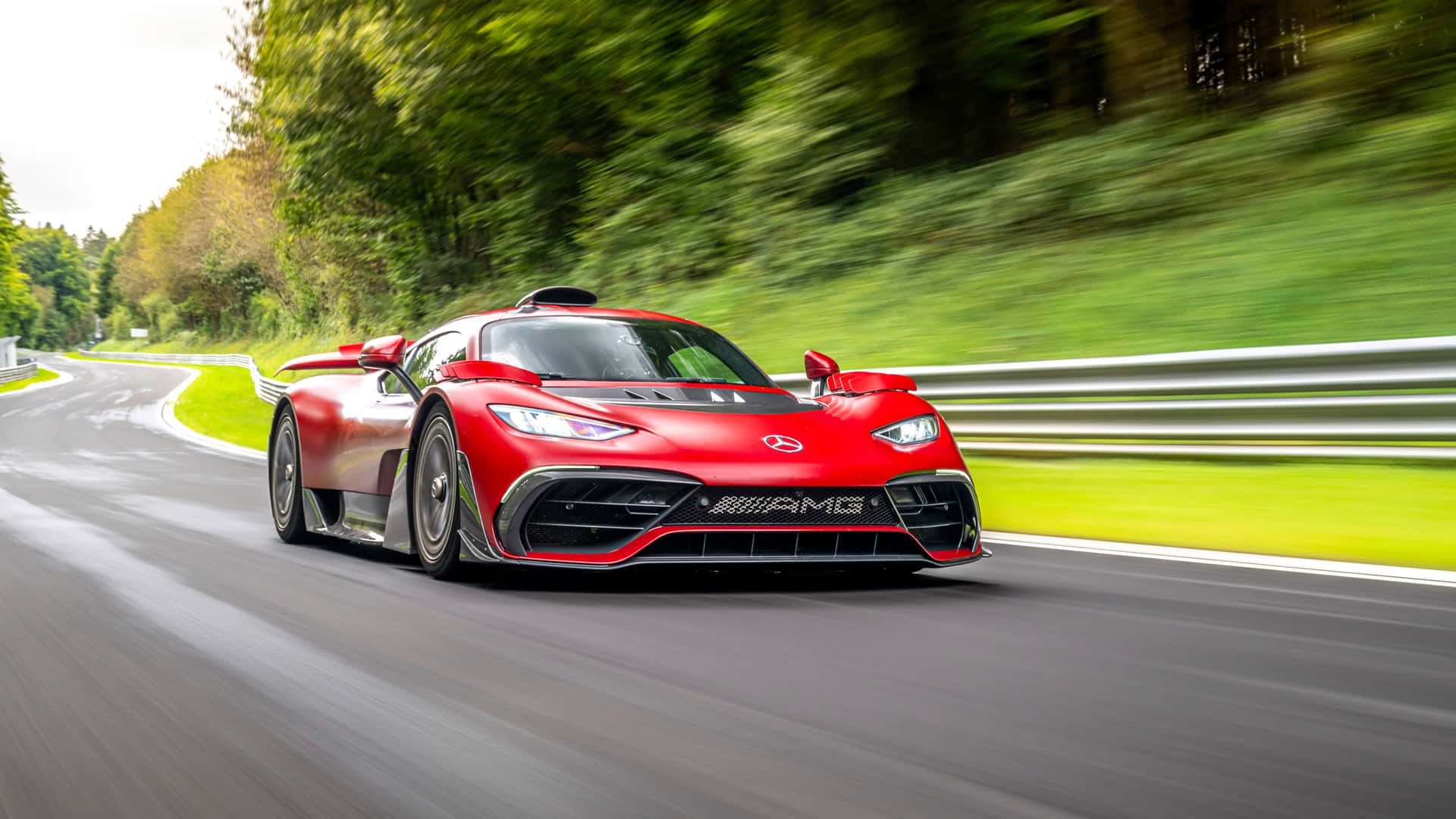 AMG One is a real low flyer.