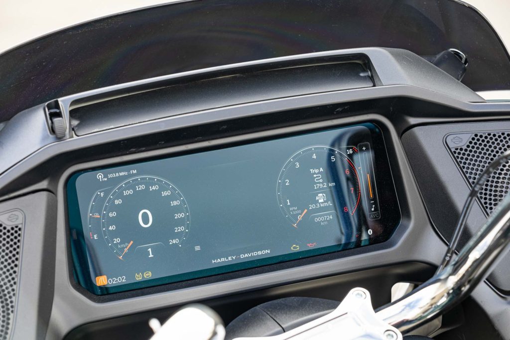 tachometer of the Road Glide 2024