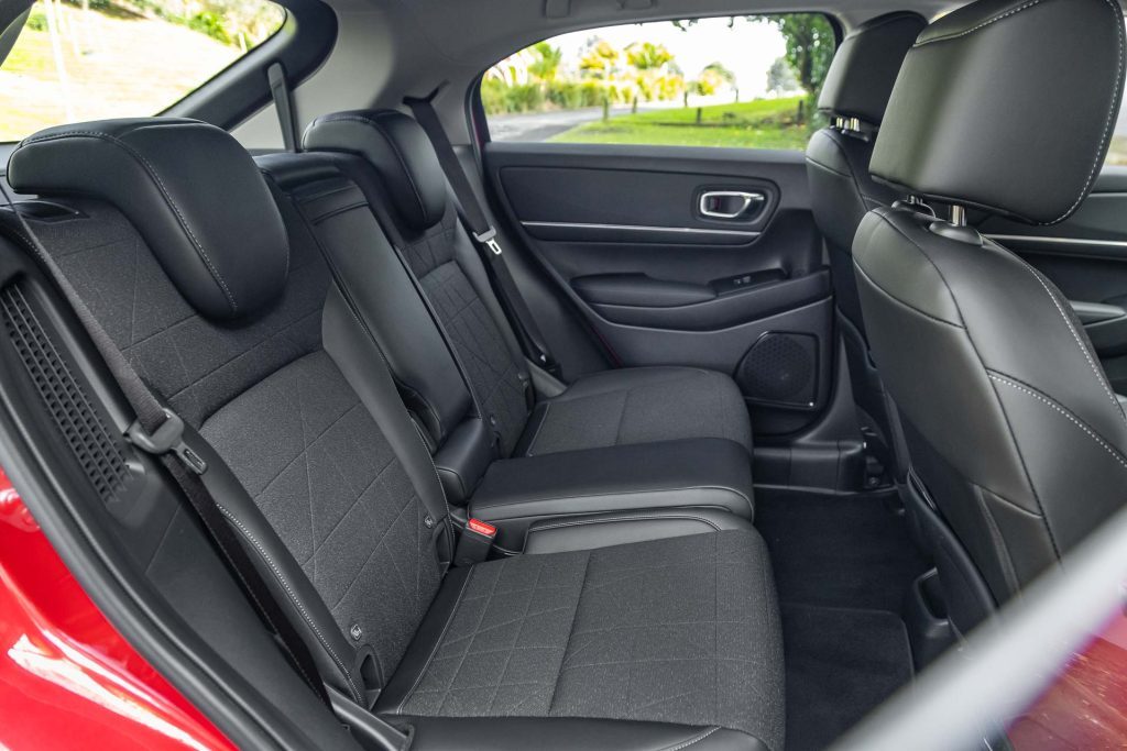 Rear seat space inside the 2024 Honda HR-V