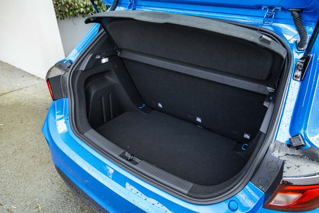 Boot space in the 2024 MG3 Hybrid Essence