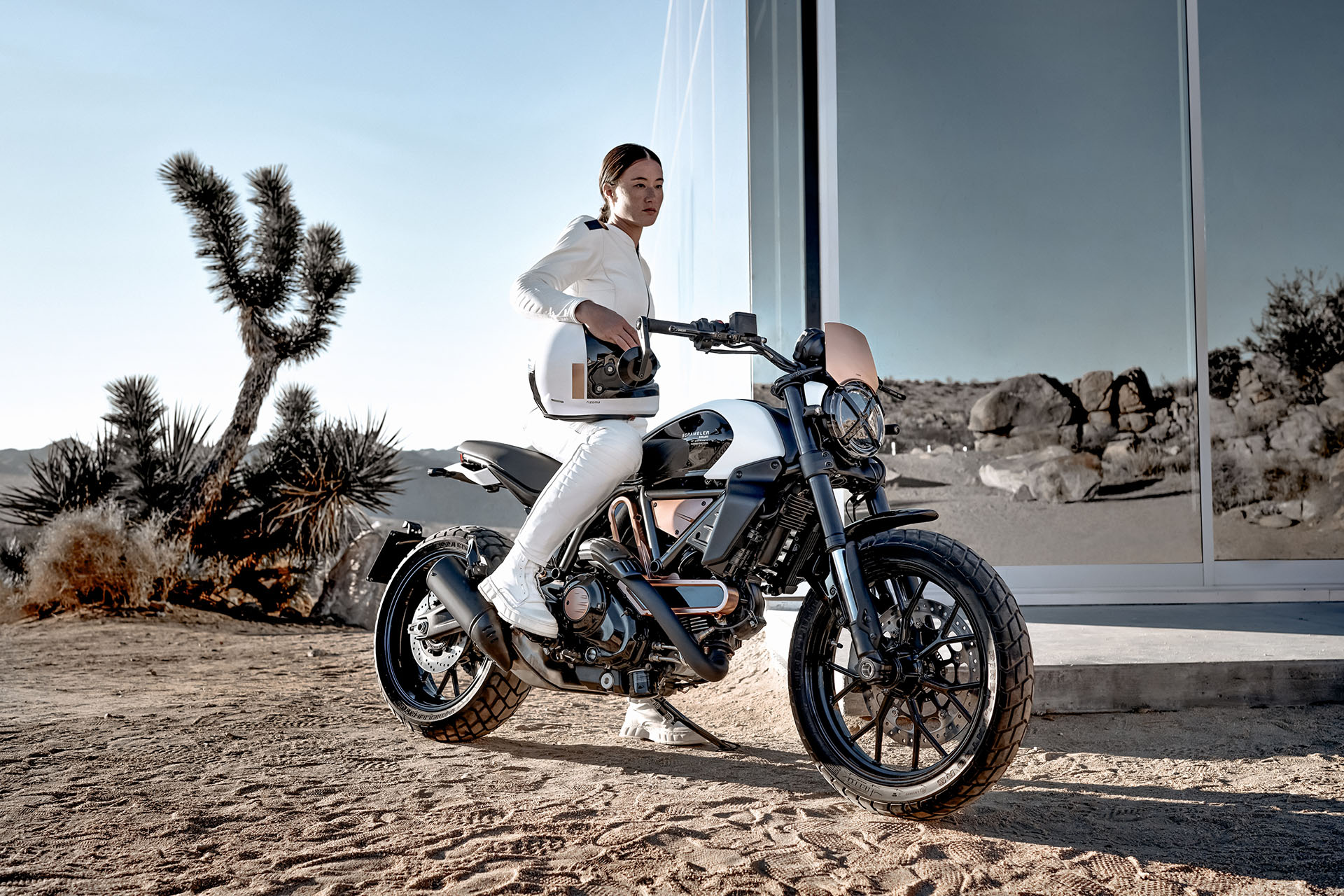 Ready to roll on Ducati's limited edition tenth anniversary Scrambler.