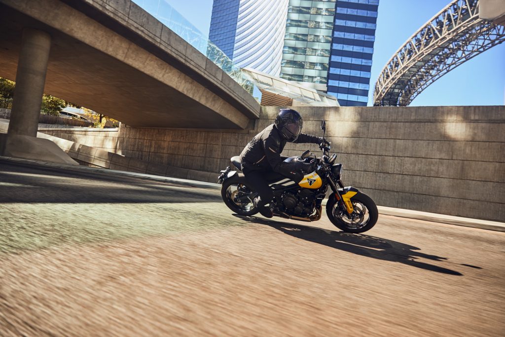 Because you can never have enough cornering shots with any motorcycle.