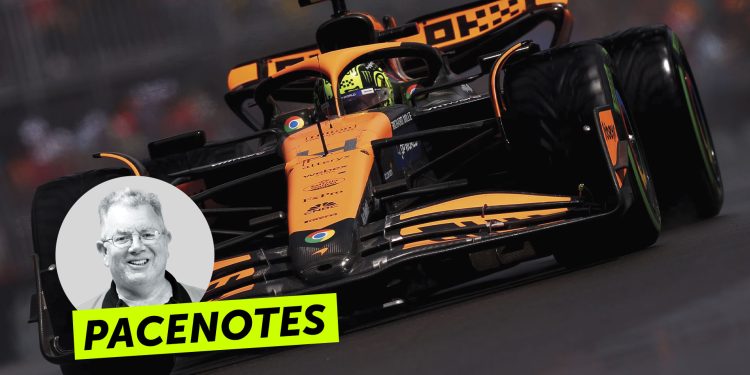 Pacenotes October 2024, Lando Norris' McLaren F1 car