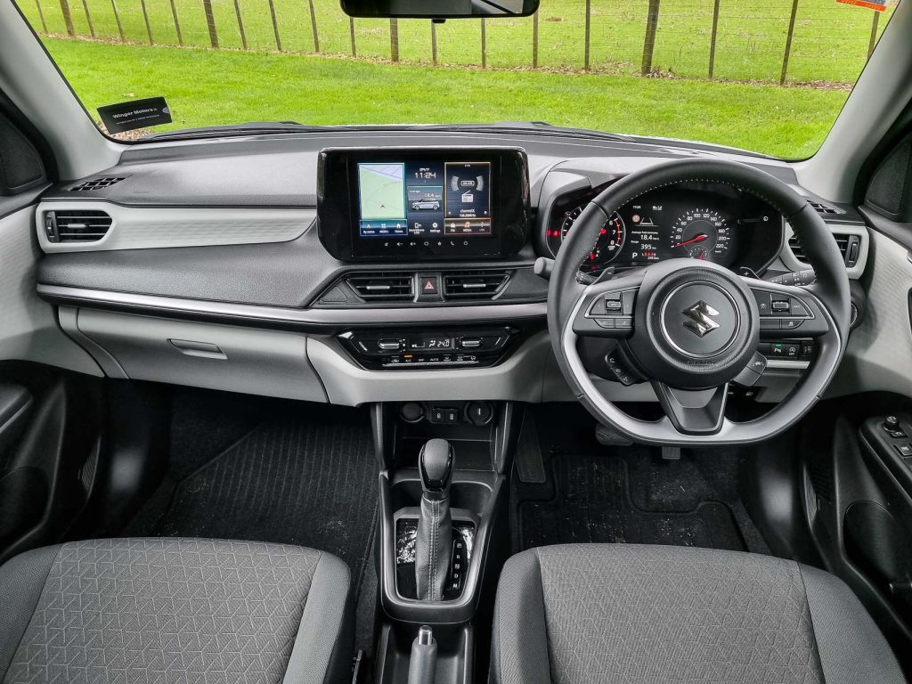 Front interior wide view inside the Swift