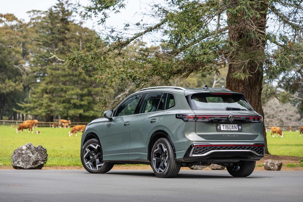 Rear quarter of the VW Tiguan R-Line