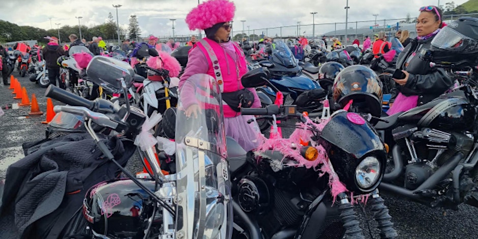 Dress yourself and your bike in pink or else.